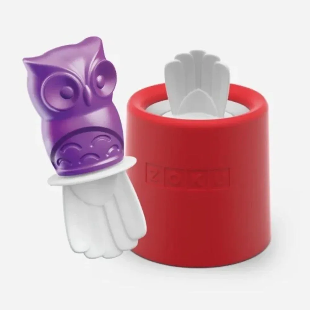 Set of 3 ZOKU Individual Character Ice Pop Popsicle Molds Bunny Frog Owl